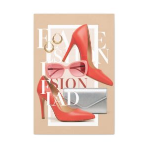 High-End Fashion Collage Canvas Wall Art