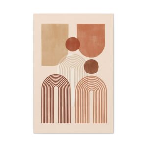Modern Boho Geometric Canvas Wall Art