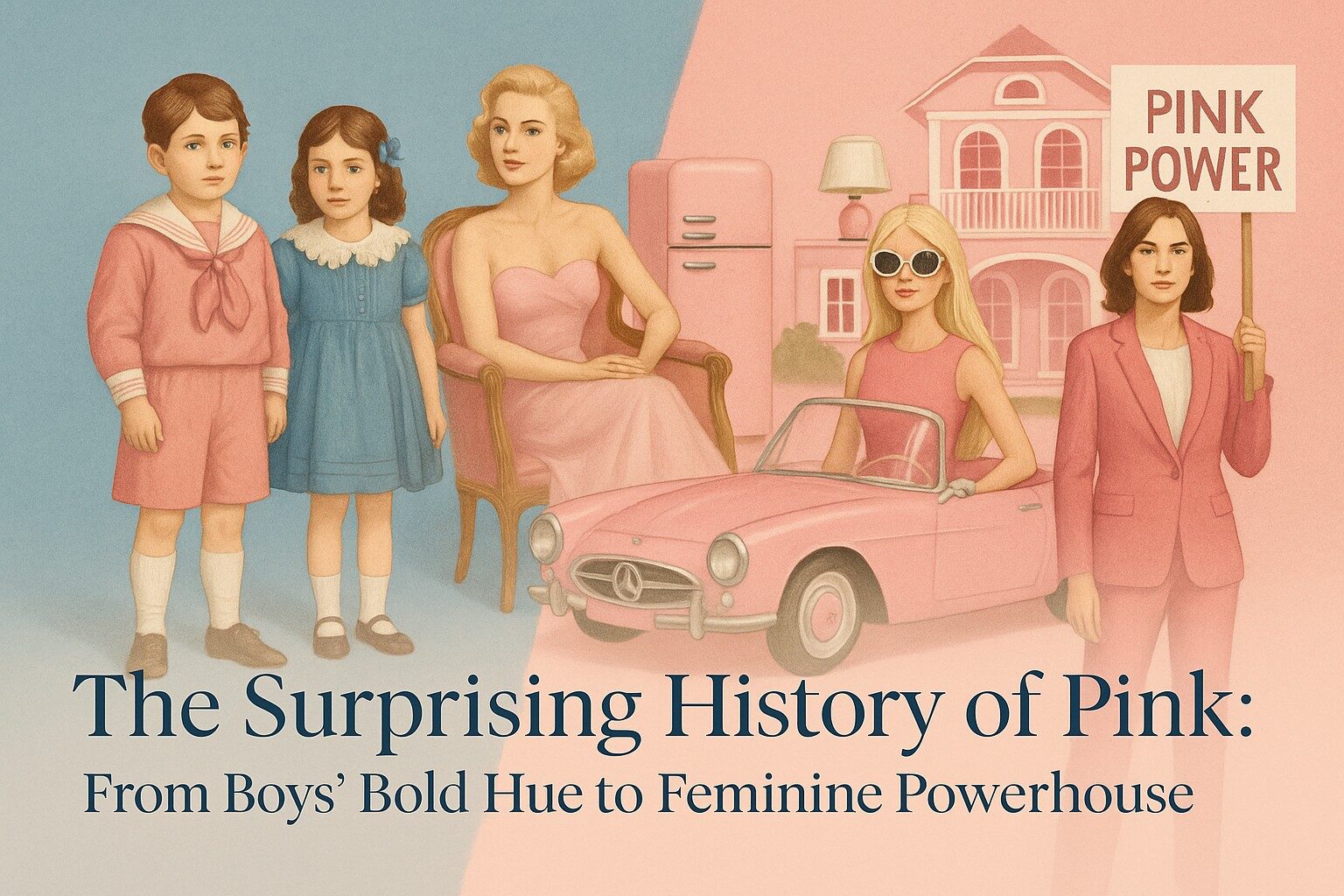 The History of Pink: From Boys’ Bold Hue to Feminine Powerhouse - blog Post Cover Image