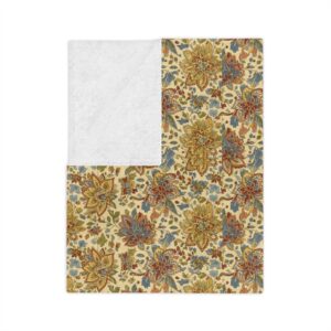 Chinoiserie Garden Microfiber Blanket