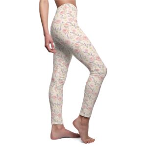 Pink Roses Pattern Women’s Leggings