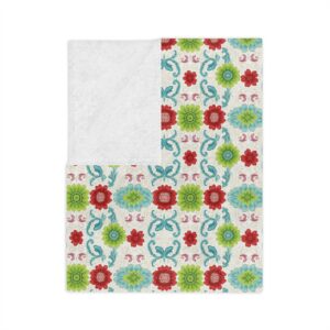 Exotic Bloom Microfiber Blanket