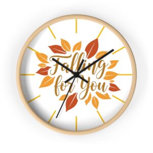 Autumn Leaves Wall Clock - Falling For You